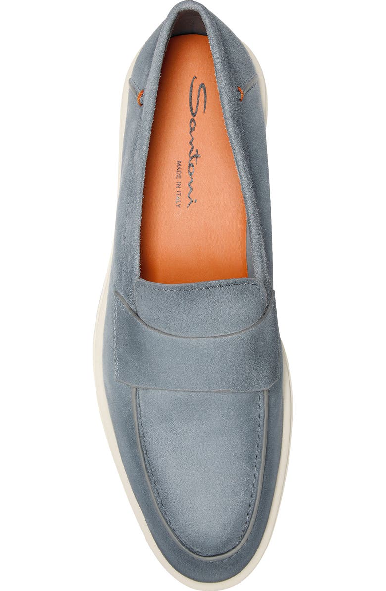 Santoni Revolve Loafer, Alternate, color, Grey