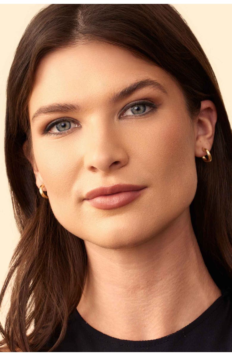 Oradina 18K Yellow Gold With a Twist Mini Hoops, Alternate, color, 