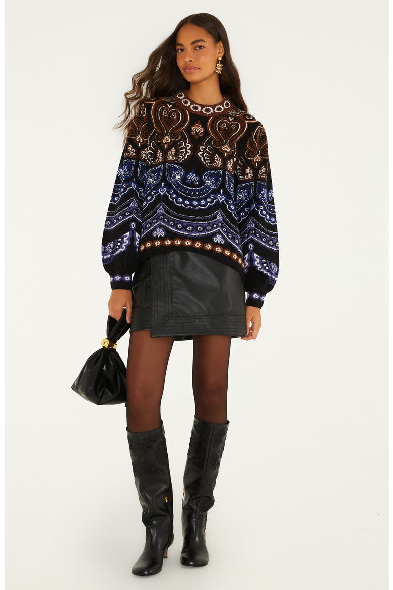 Nicole Knit Sweater, Alternate, color, BROWN