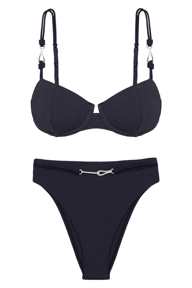 Firenze Alba Nissi Underwire Bikini Top, Alternate, color, BLUE