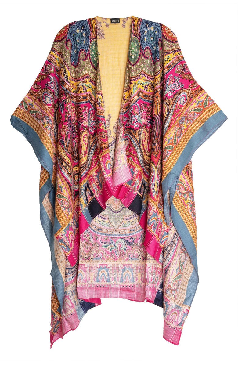 SAACHI Multi Paisley High/Low Duster, Alternate, color, 
