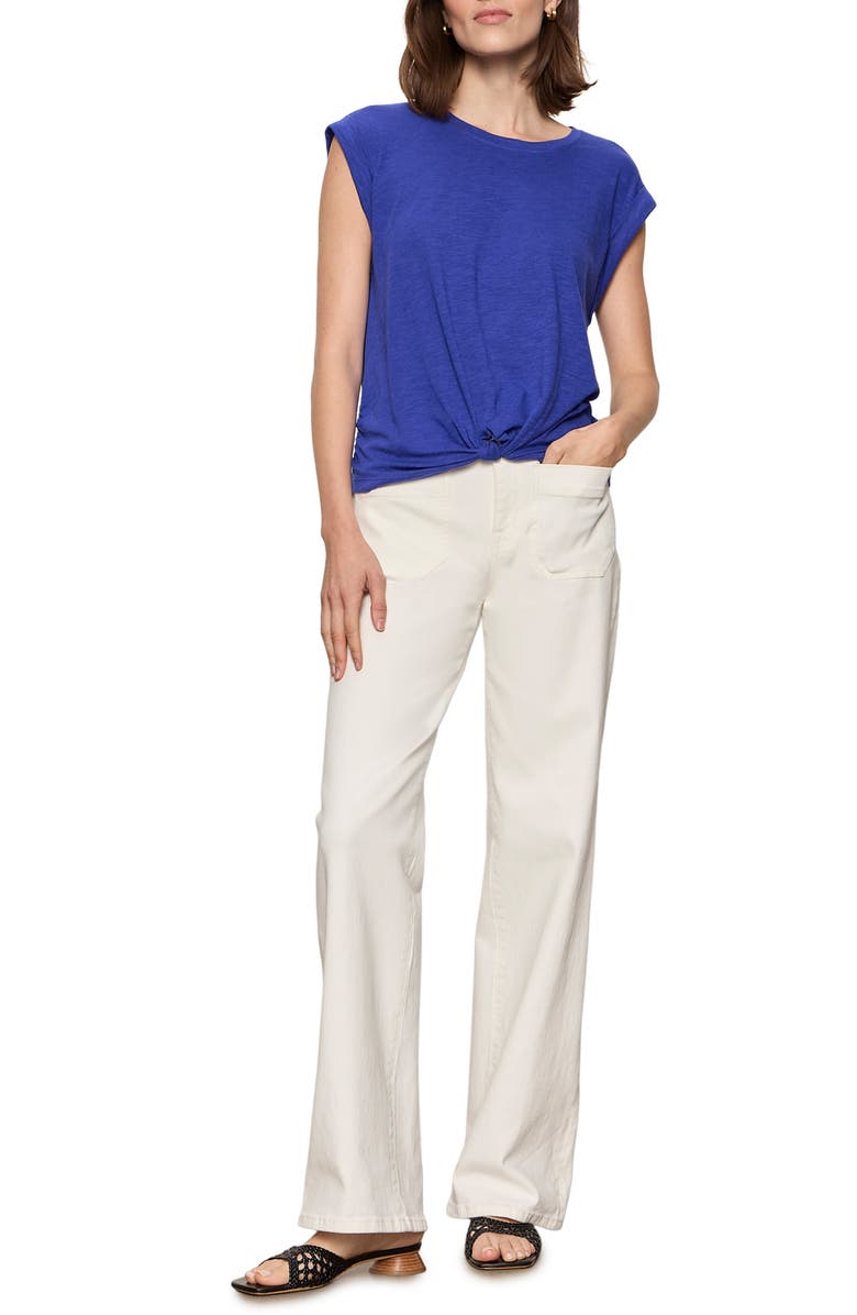 Sanctuary Knotted Muscle Tee, Alternate, color, Luminous Blue
