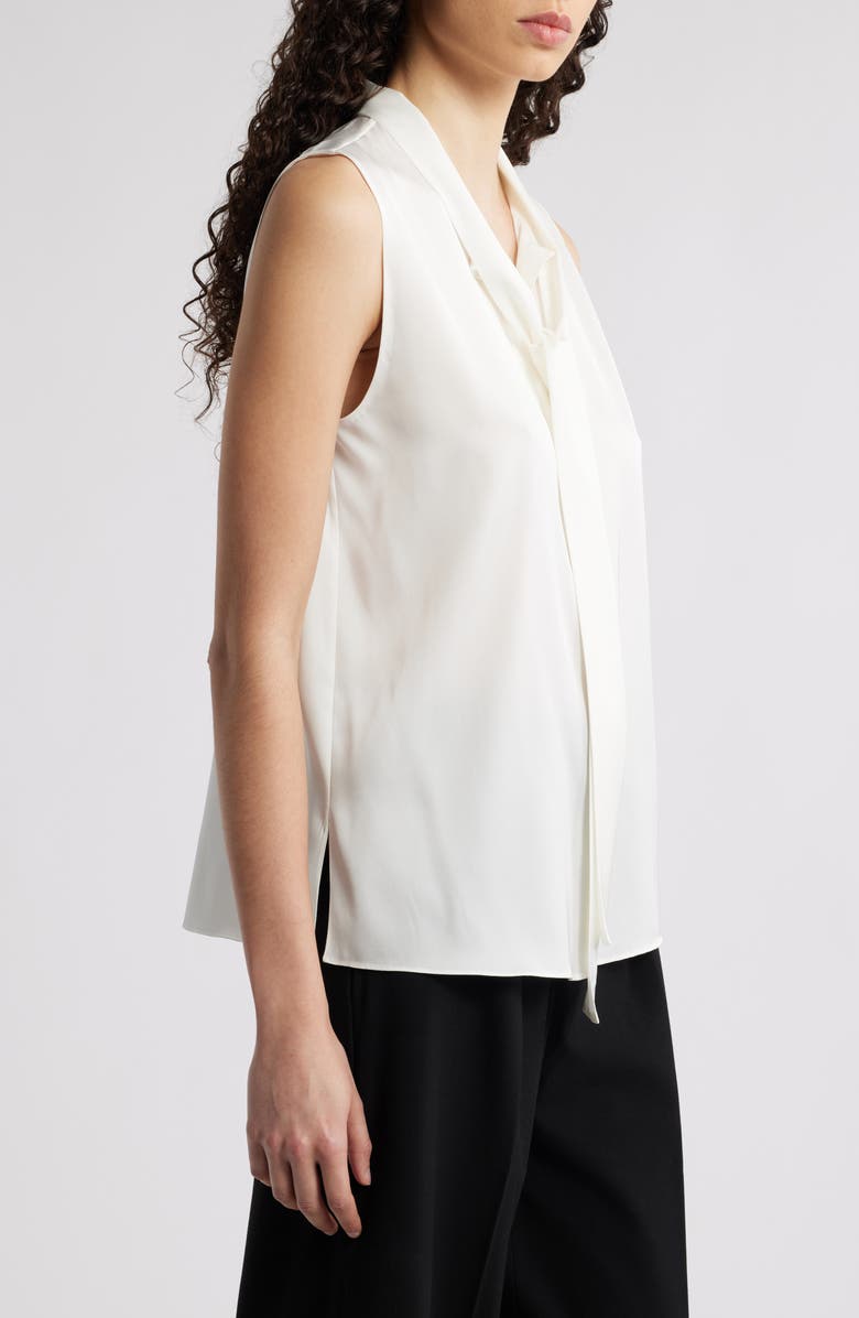 KOBI HALPERIN Tie Neck Sleeveless Stretch Silk Top, Alternate, color,