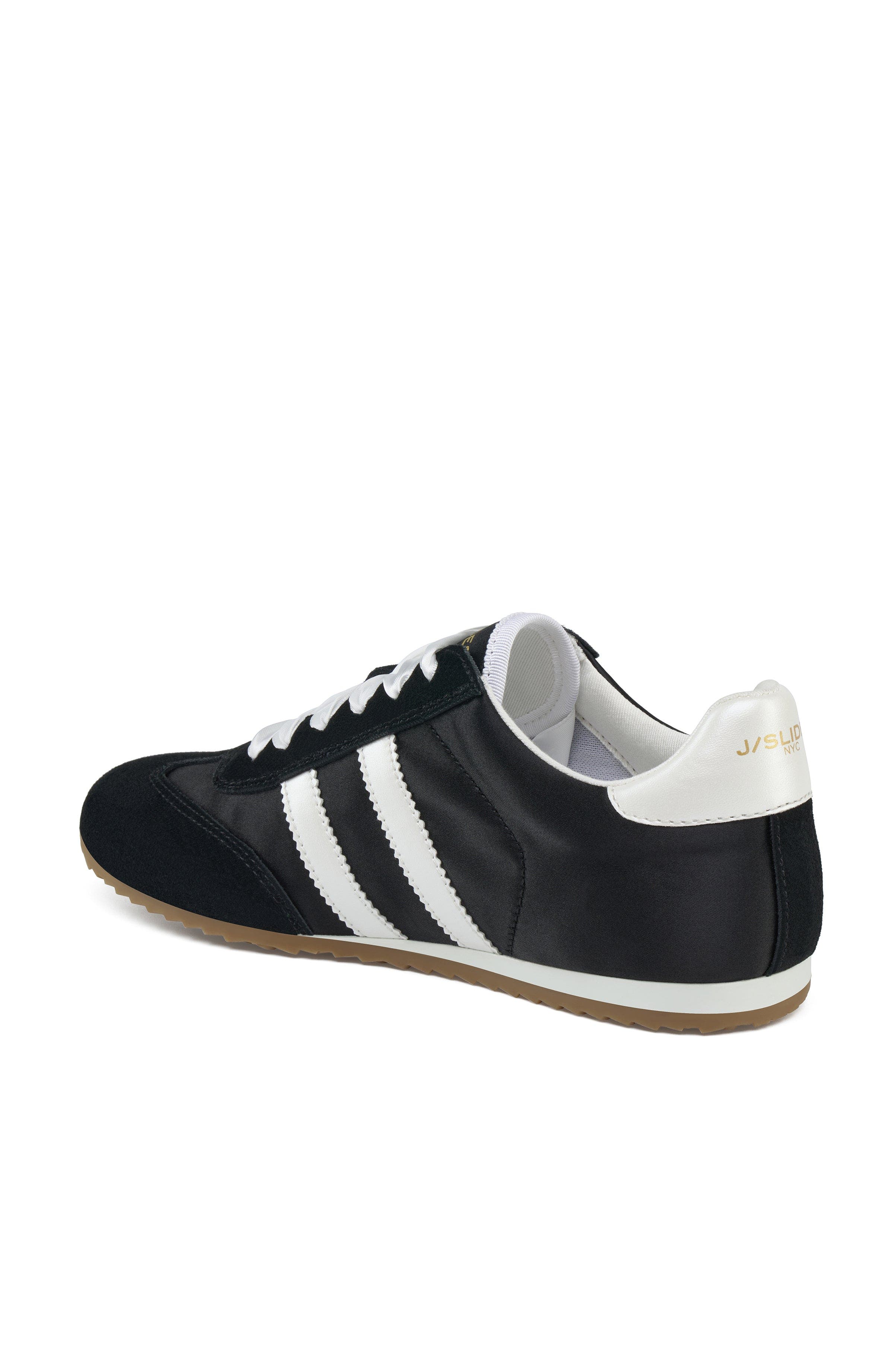 Peggy Sequins Sneaker, Alternate, color, Black-Nylon/Suede