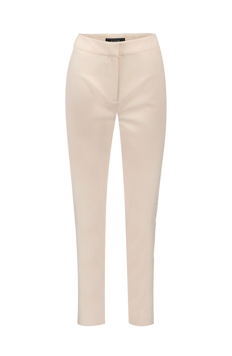 IVONNE Straight Cut Tailored Capri Trousers, Alternate, color, Natural