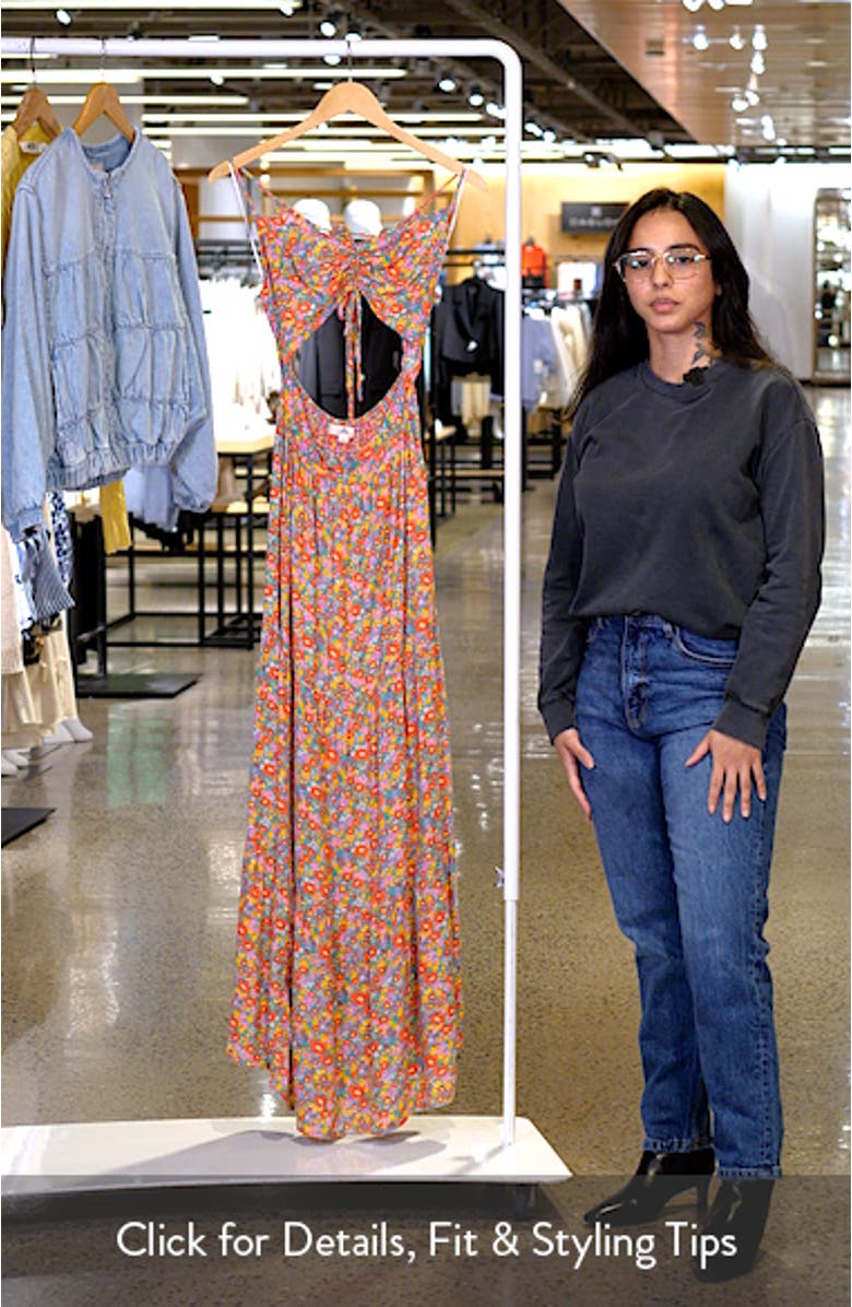 Las Dalias Floral Maxi Dress, sales video thumbnail