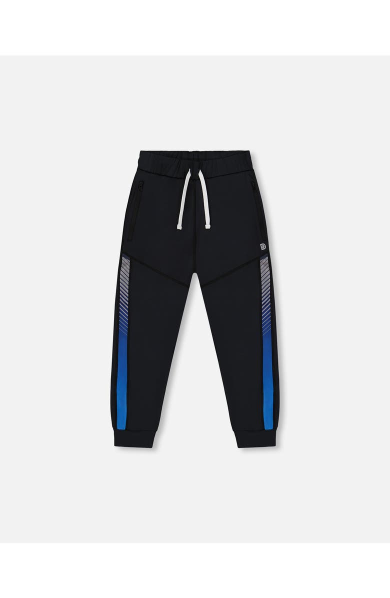 Deux par Deux Boy's Athletic Pants Blue And Black, Main, color, Blue And Black
