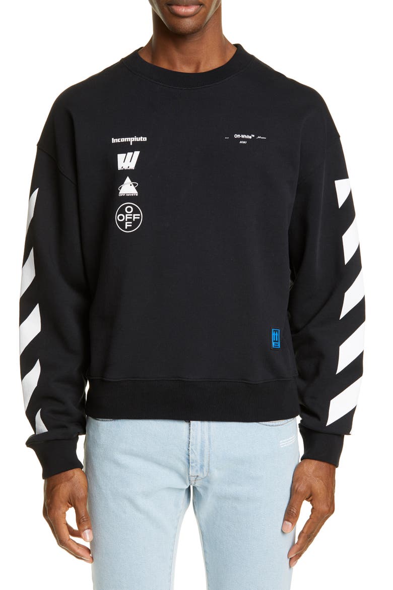 Mariana Graphic Sweatshirt, Main, color, BLACK MULTI