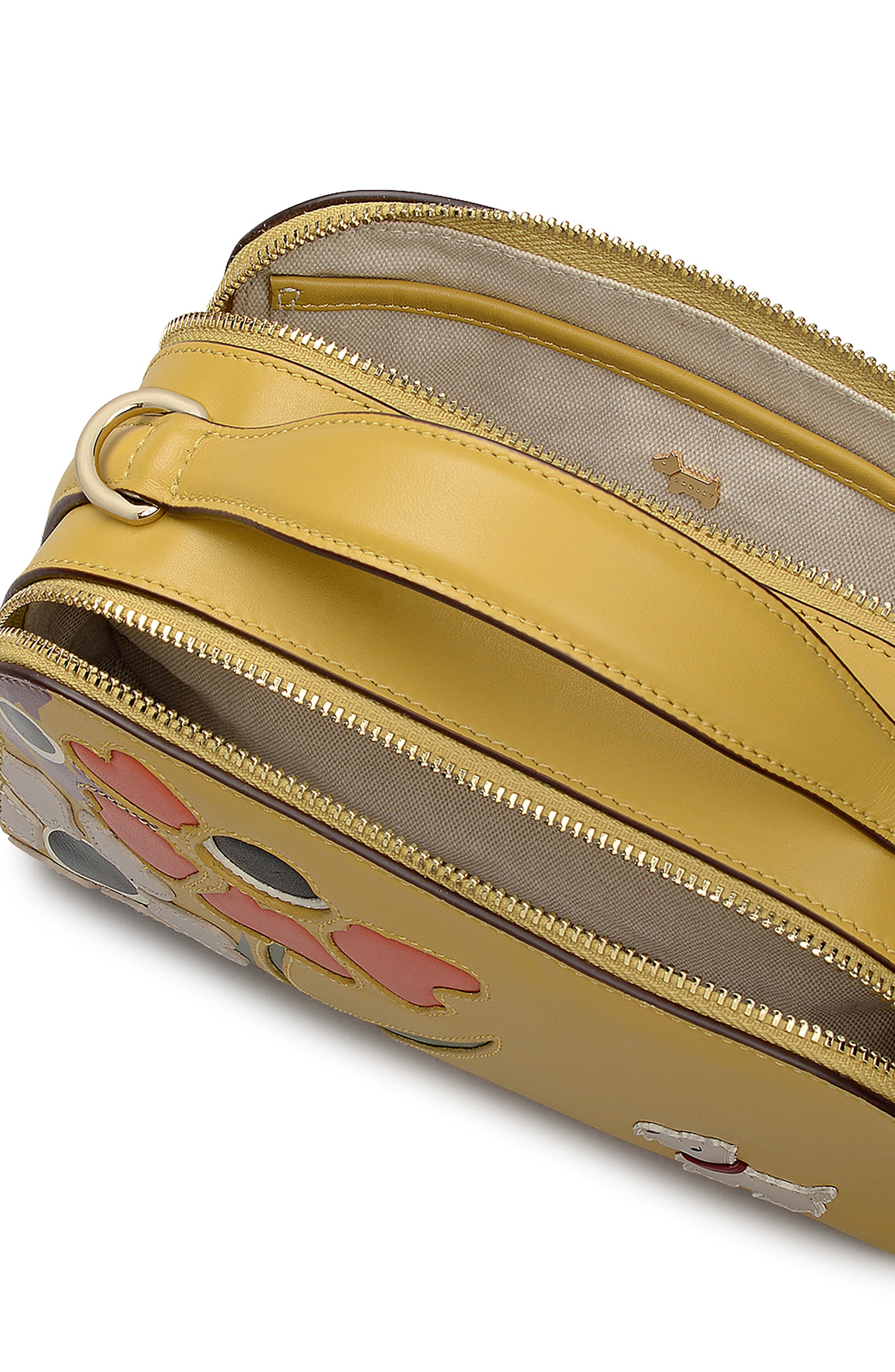 Radley Floribunda Crossbody Bag, Alternate, color, Ochre