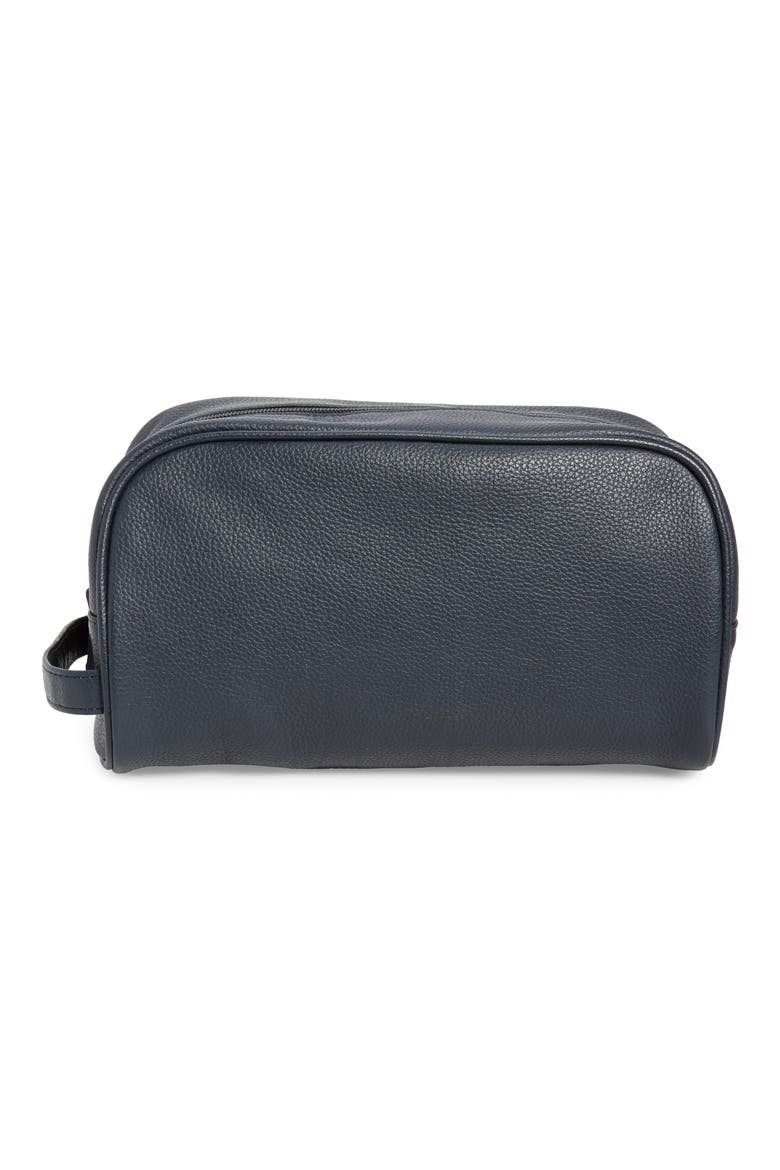 Leather Travel Kit, Alternate, color, NAVY