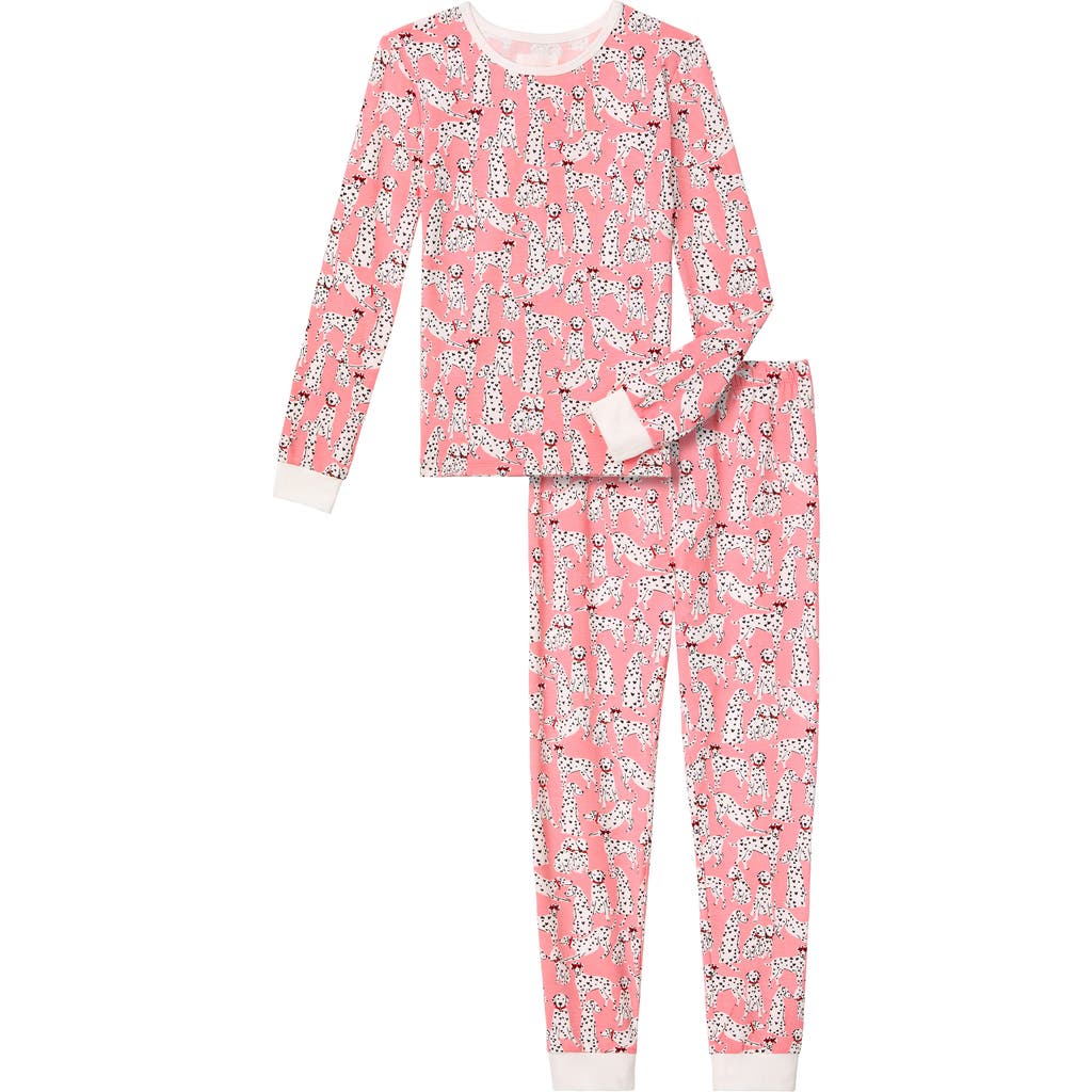 BedHead Pajamas Kids' Fitted Cotton Two-Piece Pajamas in Love Spot  product