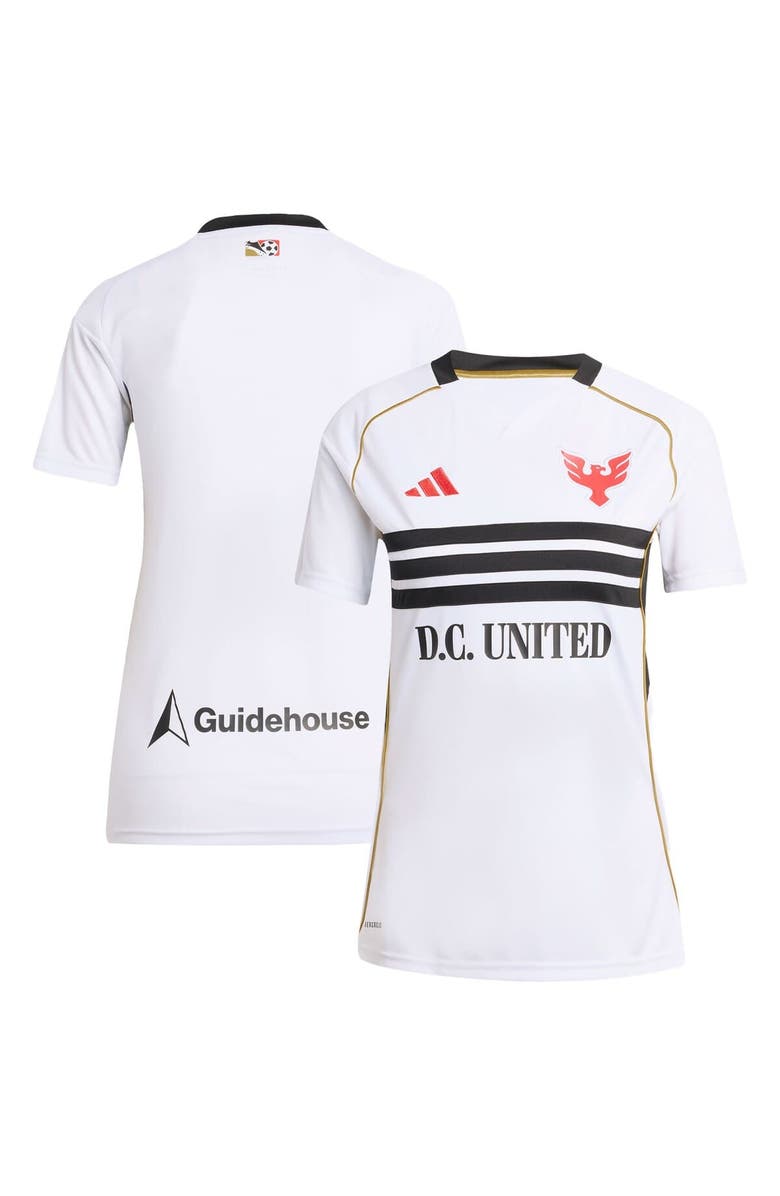 adidas Women's adidas White D.C. United 2025 Third Replica Jersey, Main, color, White