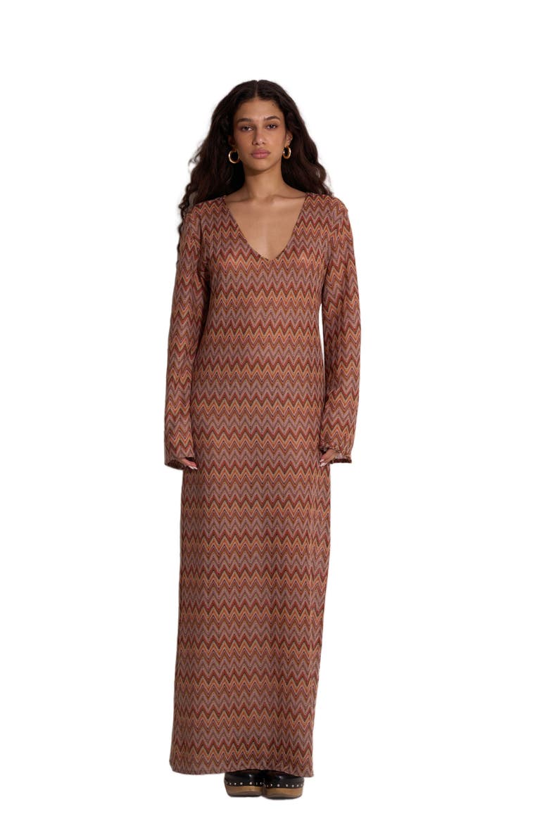 Desert Mirage Belinda Maxi Beach Dress, Main, color, Multi-Brown