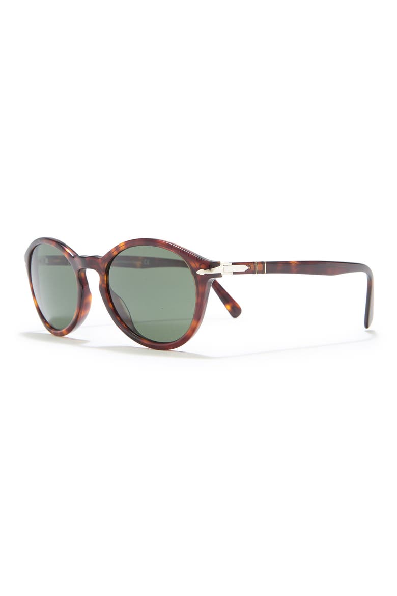 52mm Round Sunglasses, Alternate, color, BROWN