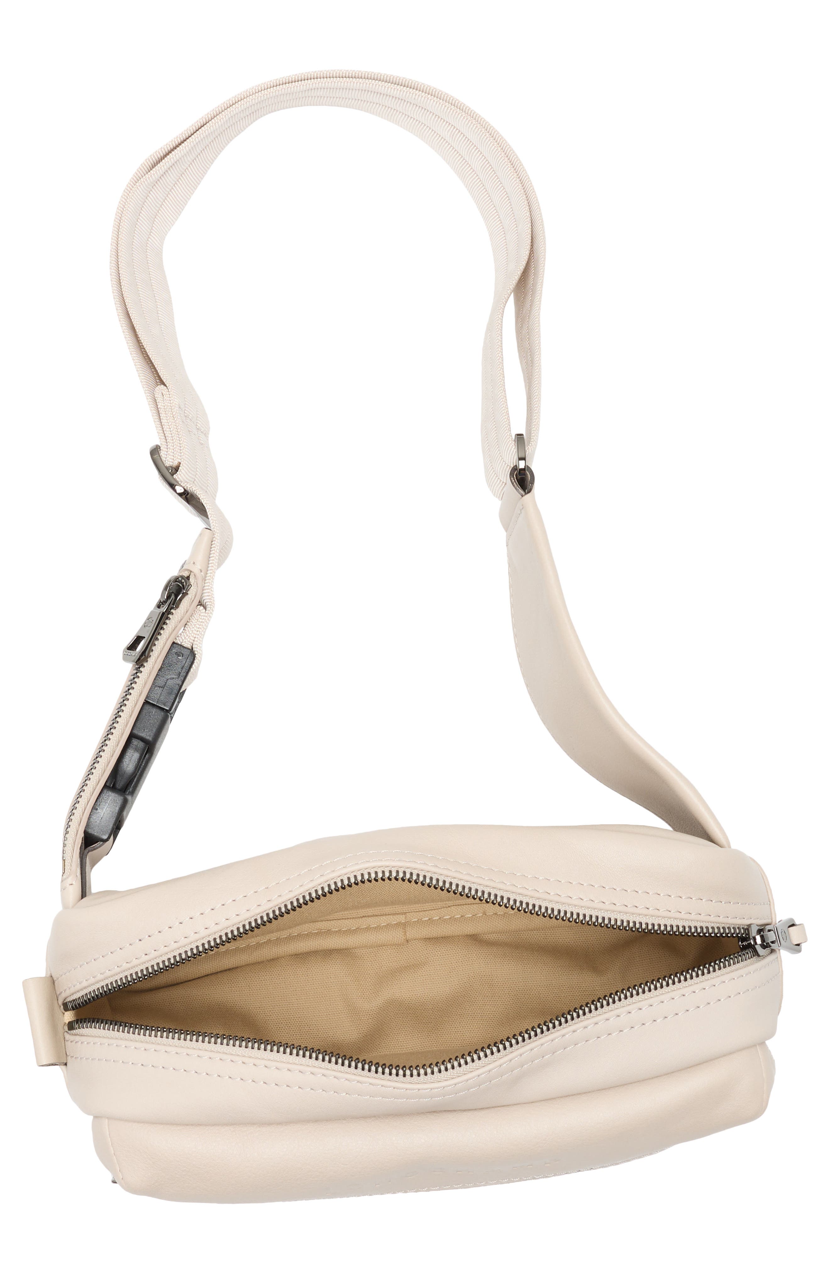 Longchamp Leather Belt Bag, Alternate, color, Clay