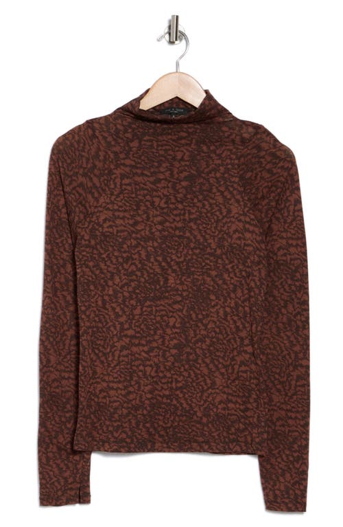 Rag & Bone Sasha Long Sleeve Knit Top In Brown