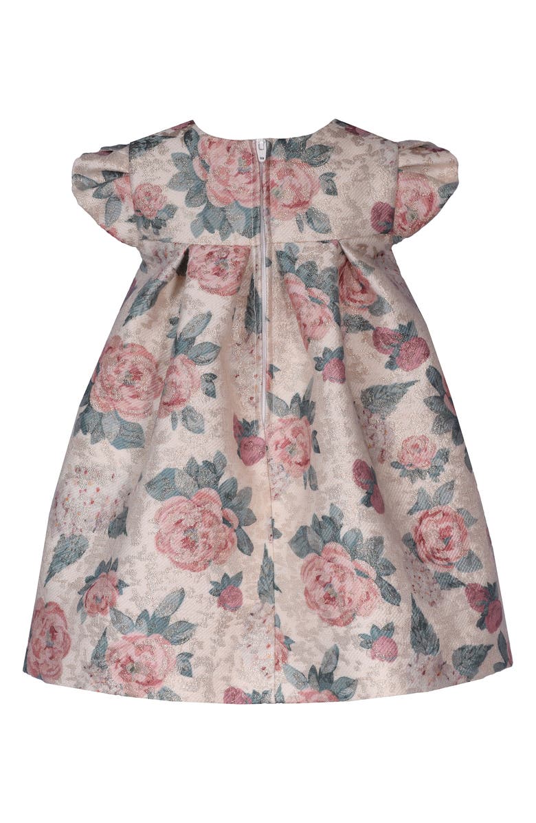 Iris 
Ivy Bow Front Jaquard Party Dress, Alternate, color, 