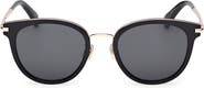 Max Mara 54mm Round Sunglasses