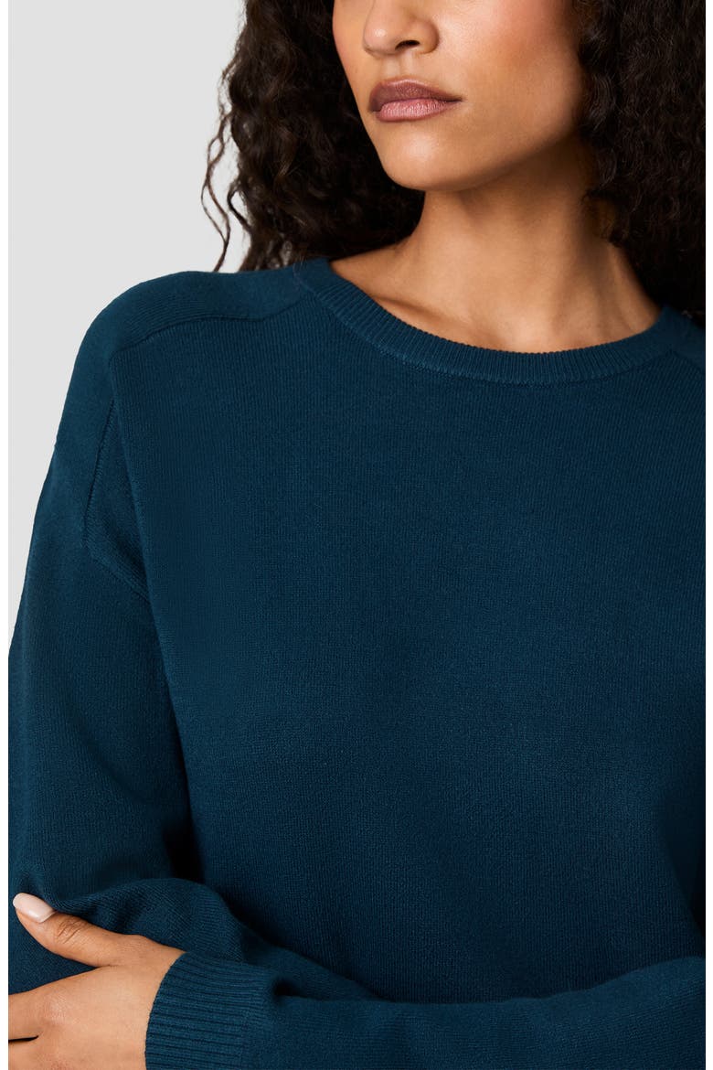 Babysoft Oversize Crewneck Sweater, Alternate, color, DEEP TEAL