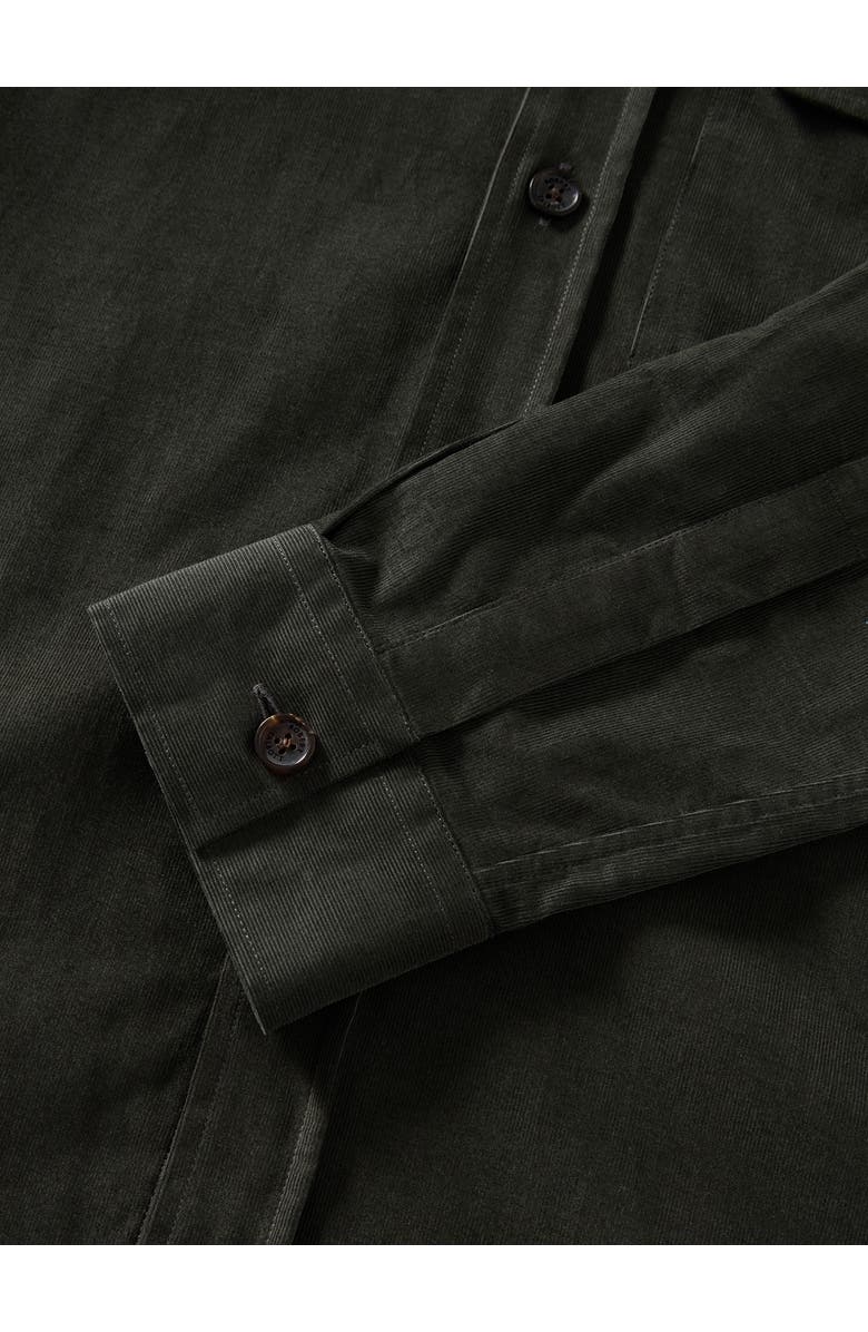Robert Talbott Burton Pinwale Corduroy Shirt Jacket, Alternate, color, Olive