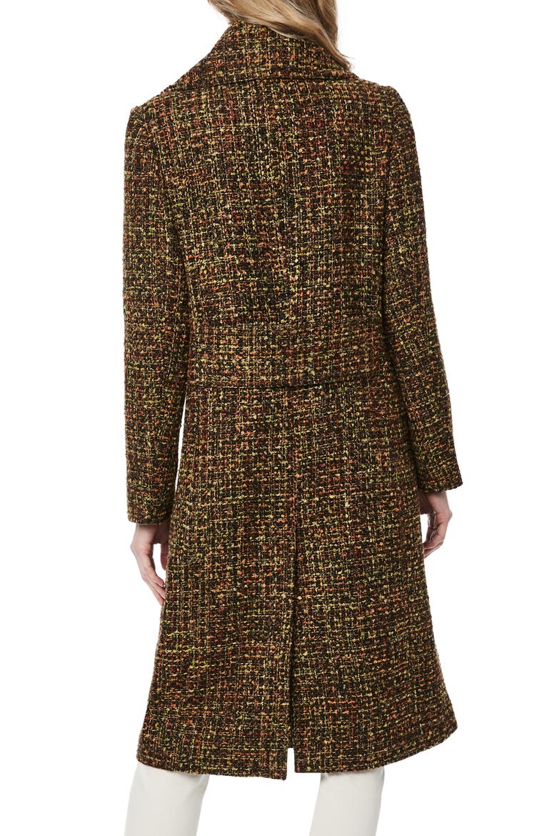 Longline Tweed Coat, Alternate, color, MULTI