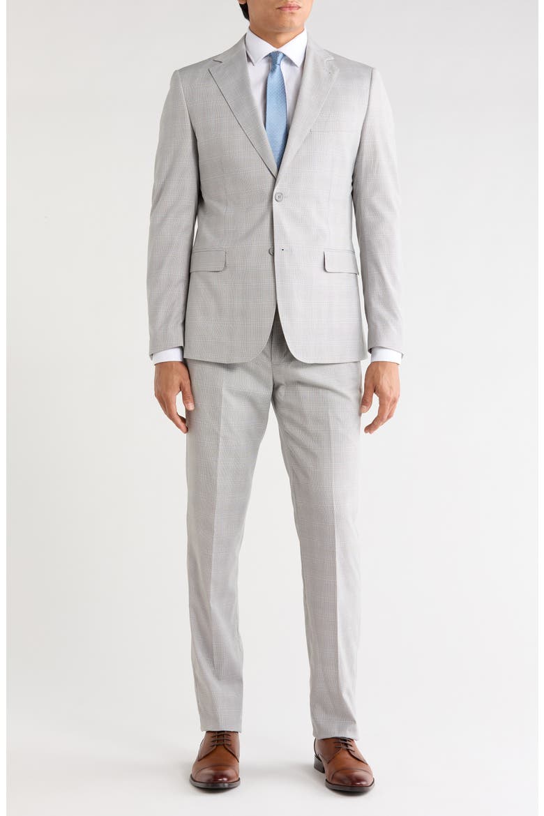 Trim Fit Suit, Main, color, TAN
