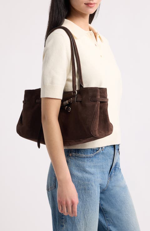 Soft Grandma Leather Shoulder Bag