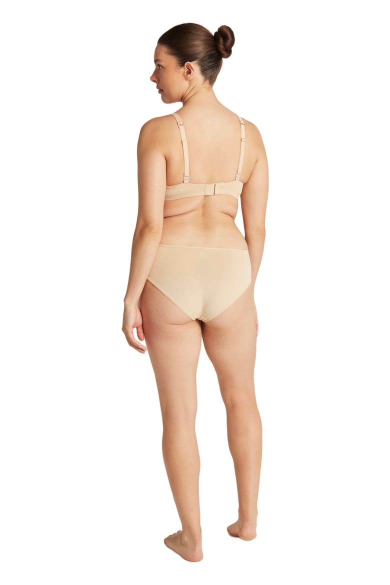 The Stretch Mid Rise Bikini Brief, Alternate, color, BARE01
