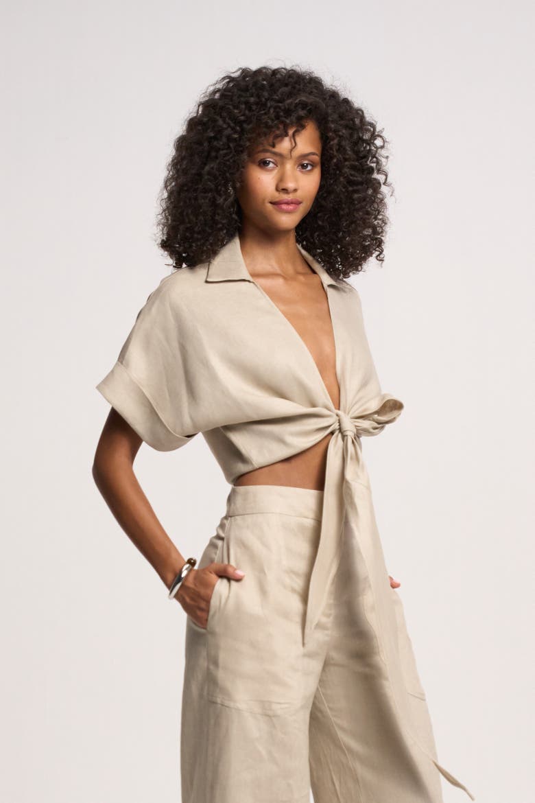 Chiara Top, Alternate, color, Biscuit