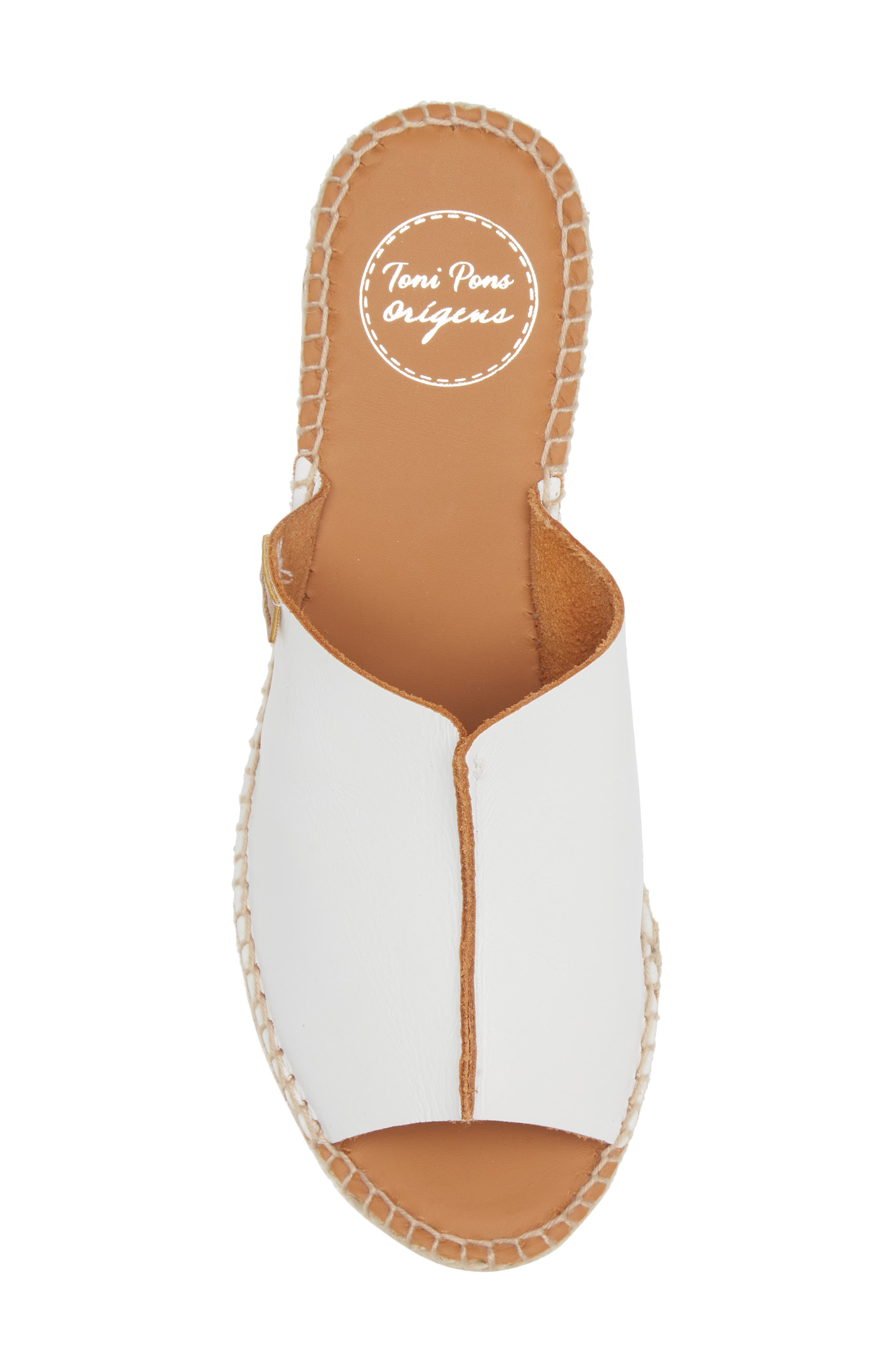 Ivonne Espadrille Platform Wedge Slide Sandal, Alternate, color, BLANC/WHITE