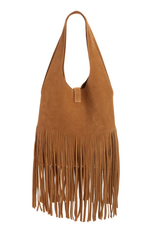 Reformation Ivy Tote Bag Bracco Suede In Brown