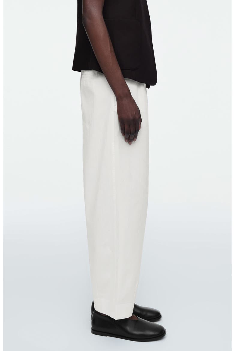 Organic Cotton Herringbone Pants, Alternate, color, WHITE DUSTY LIGHT