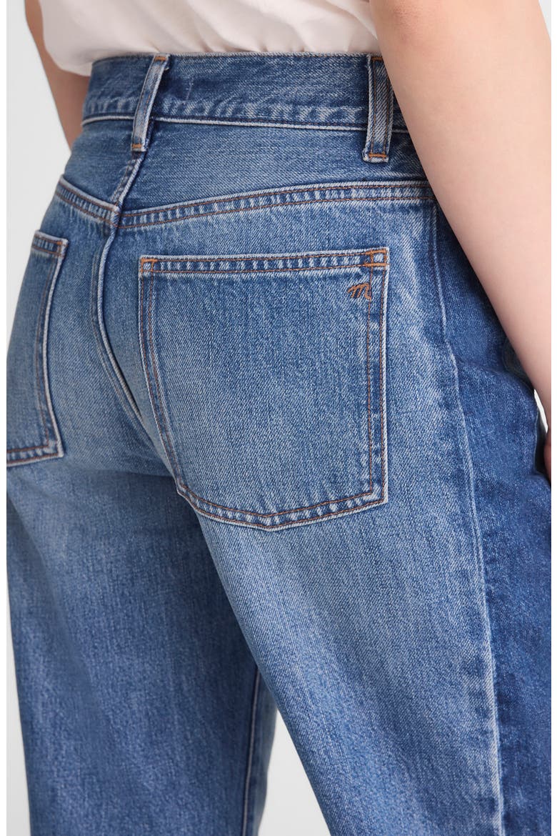 Pieced Barrel Leg Jeans, Alternate, color, LINDEN WASH