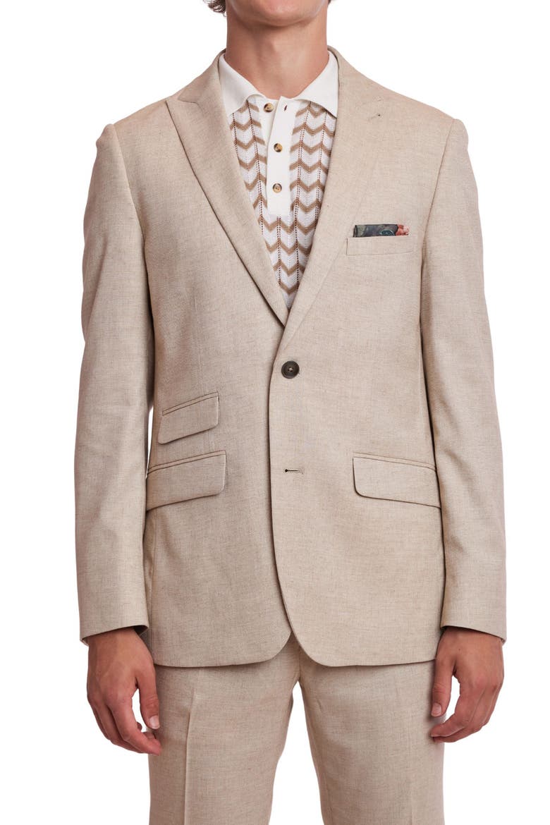 Ashton Slim Fit Sport Coat, Main, color, NATURAL BEIGE