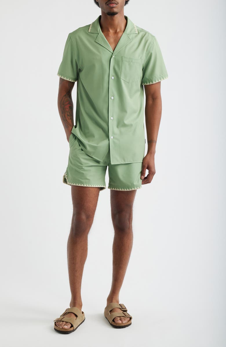 MAVRANS Hotel Stitch Weekend Camp Shirt, Alternate, color, 