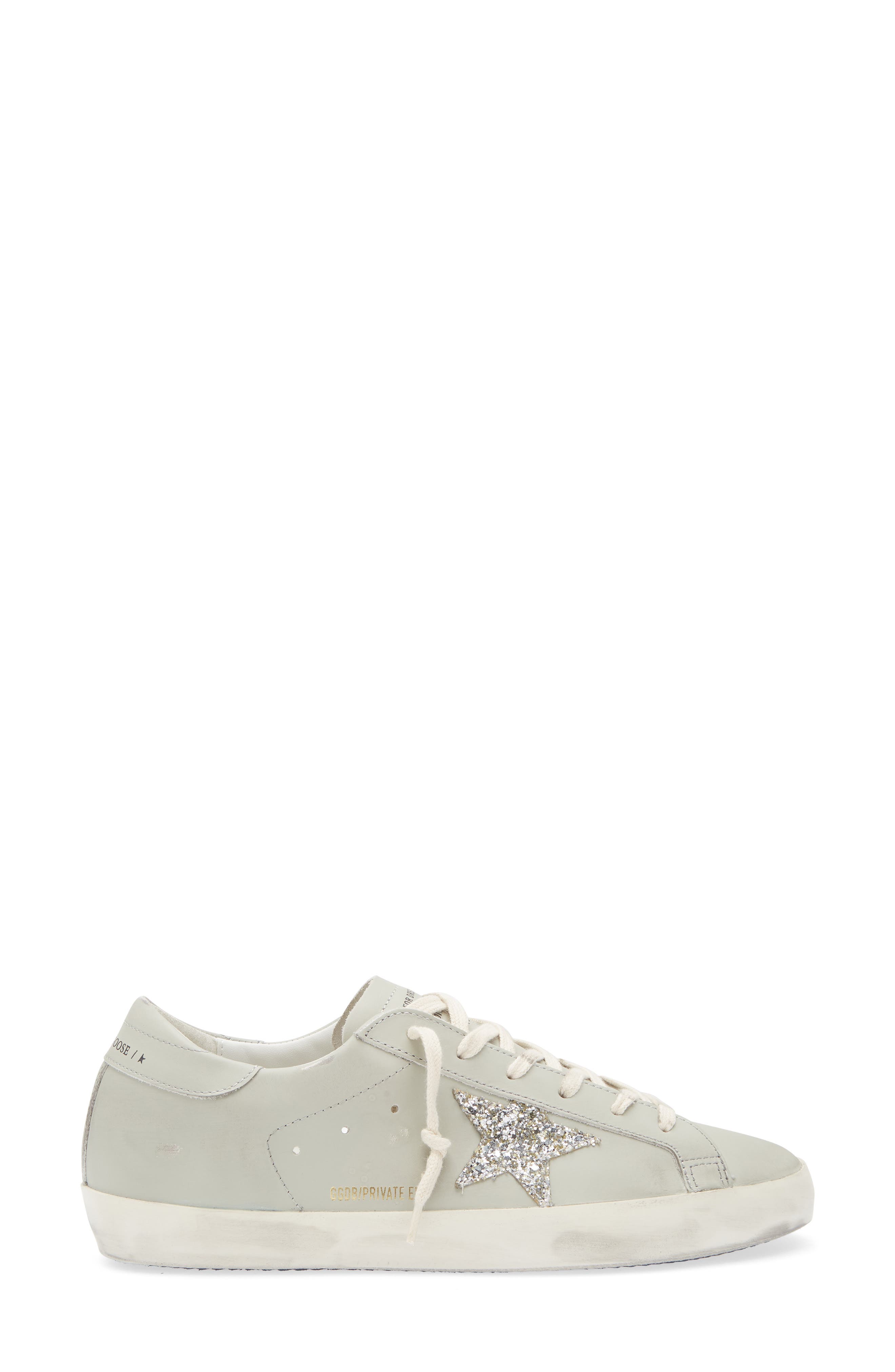 Golden Goose Super-Star Low Top Sneaker, Alternate, color, Abbey Stone/ Platinum