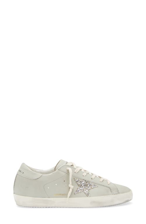 Golden Goose Super-star Low Top Sneaker In Abbey Stone/platinum