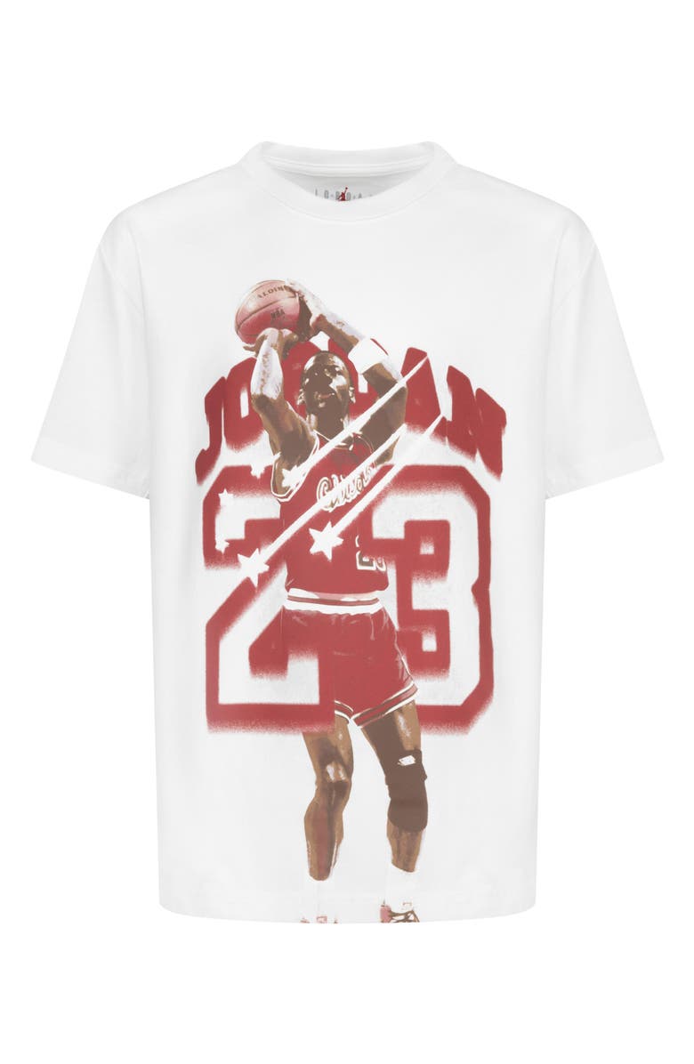 Jordan Kids' 40th Anniversary Cotton Graphic T-Shirt, Main, color, Sail