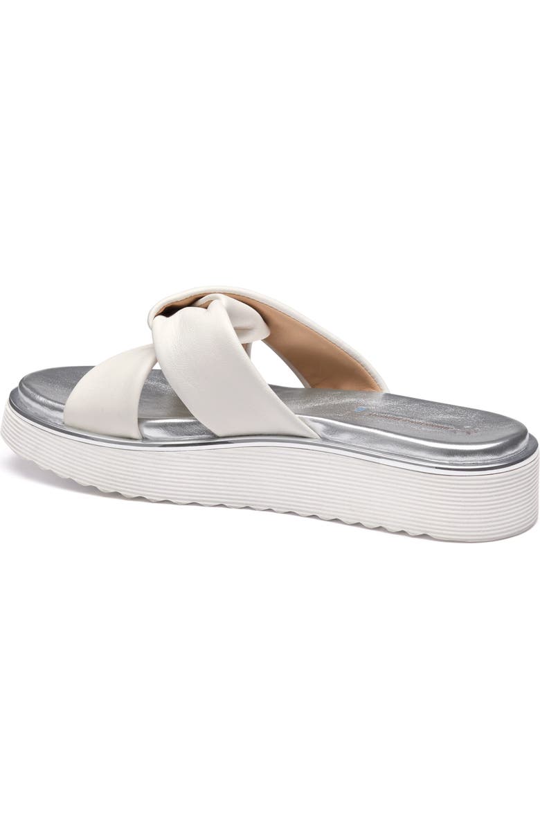 Johnston & Murphy Mitzi Platform Wedge Slide Sandal, Alternate, color, White Nappa Leather