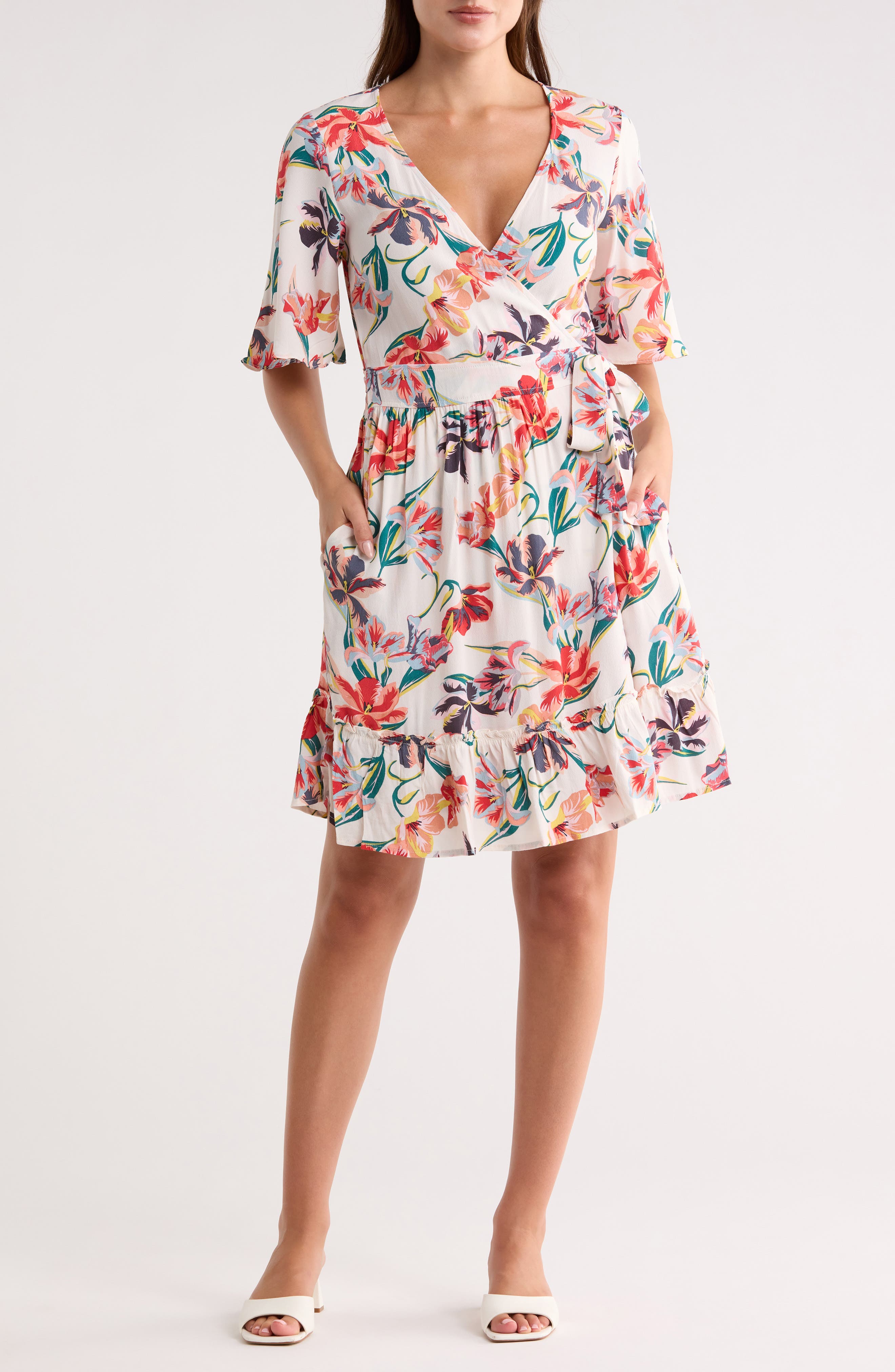 Lovestitch Short Sleeve Wrap Dress