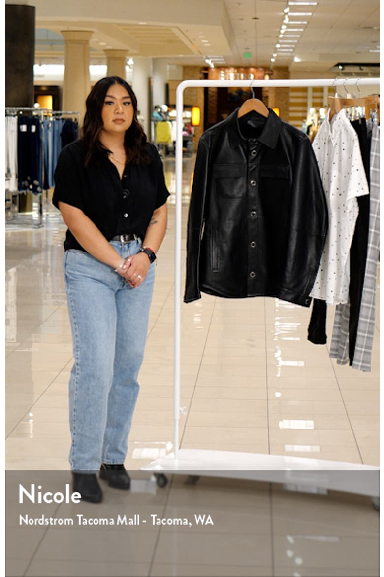 Men's Leather Shirt Jacket video