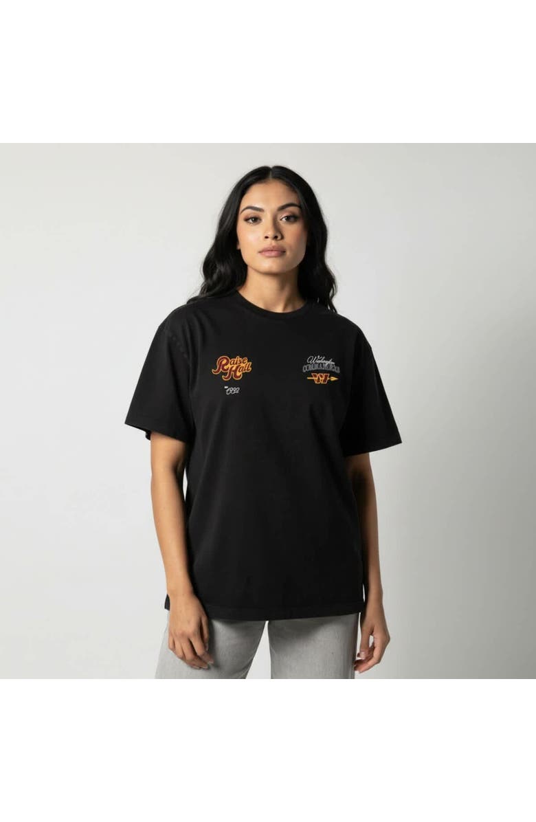 THE WILD COLLECTIVE Unisex The Wild Collective Black Washington Commanders Mineral Washed T-Shirt, Main, color, Black