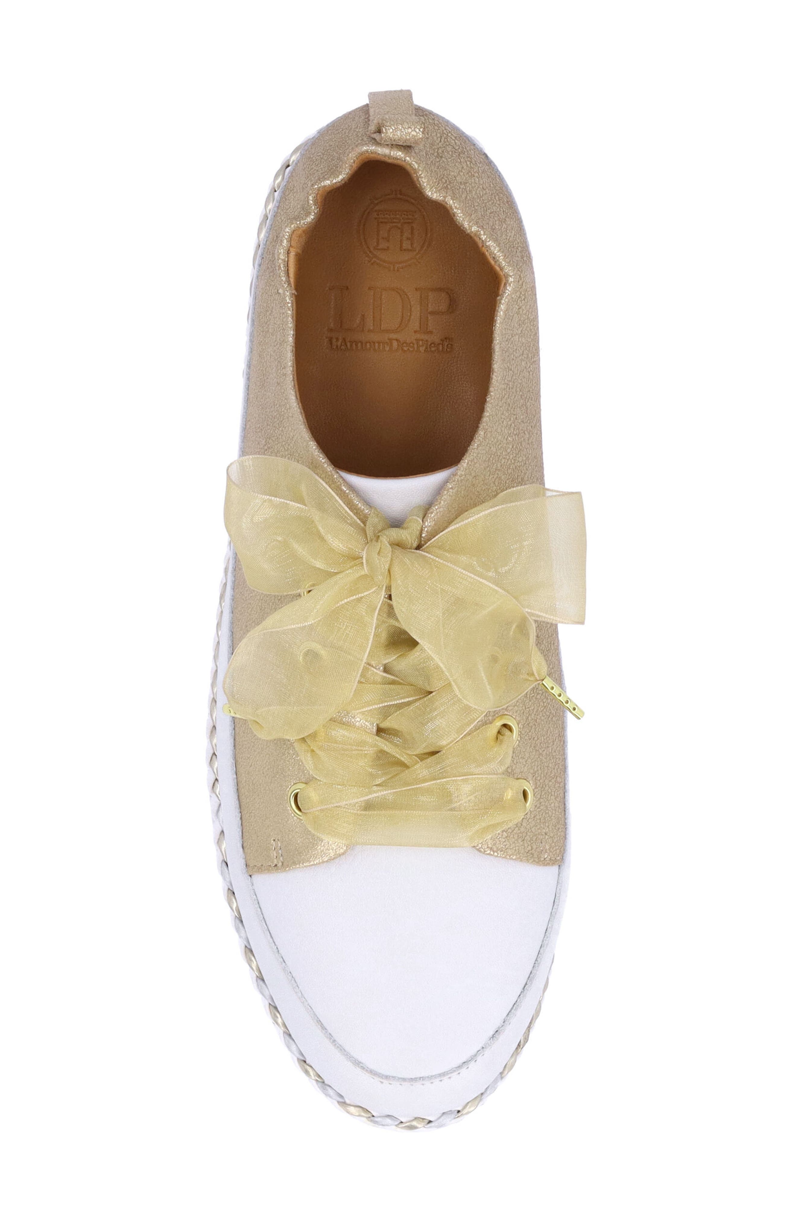 L'Amour des Pieds Zaina Platform Sneaker, Alternate, color, Gold
