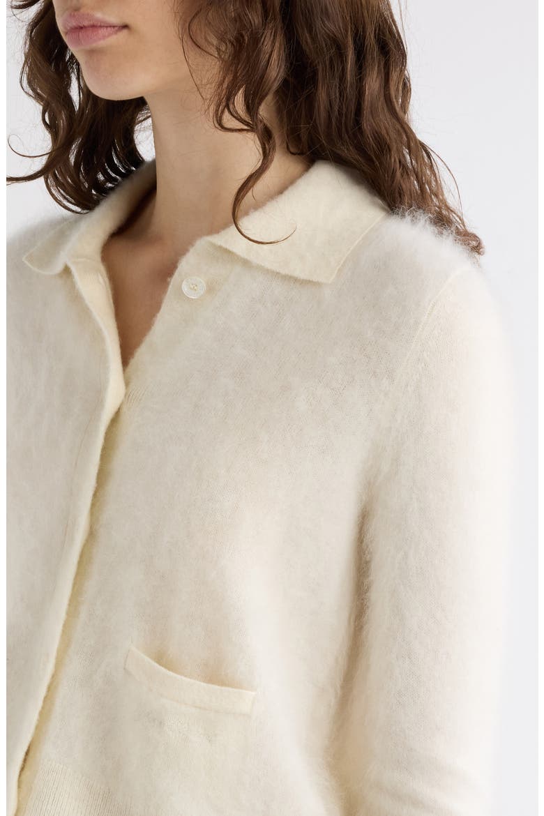 Kifty Plush Cashmere Cardigan, Alternate, color, OFF WHITE