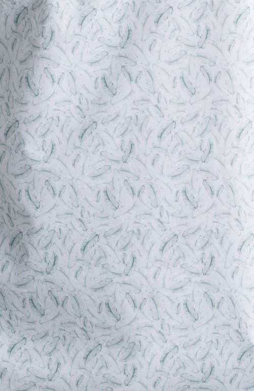Bugatchi Victor Ooohcotton® Feather Print Polo In Mint