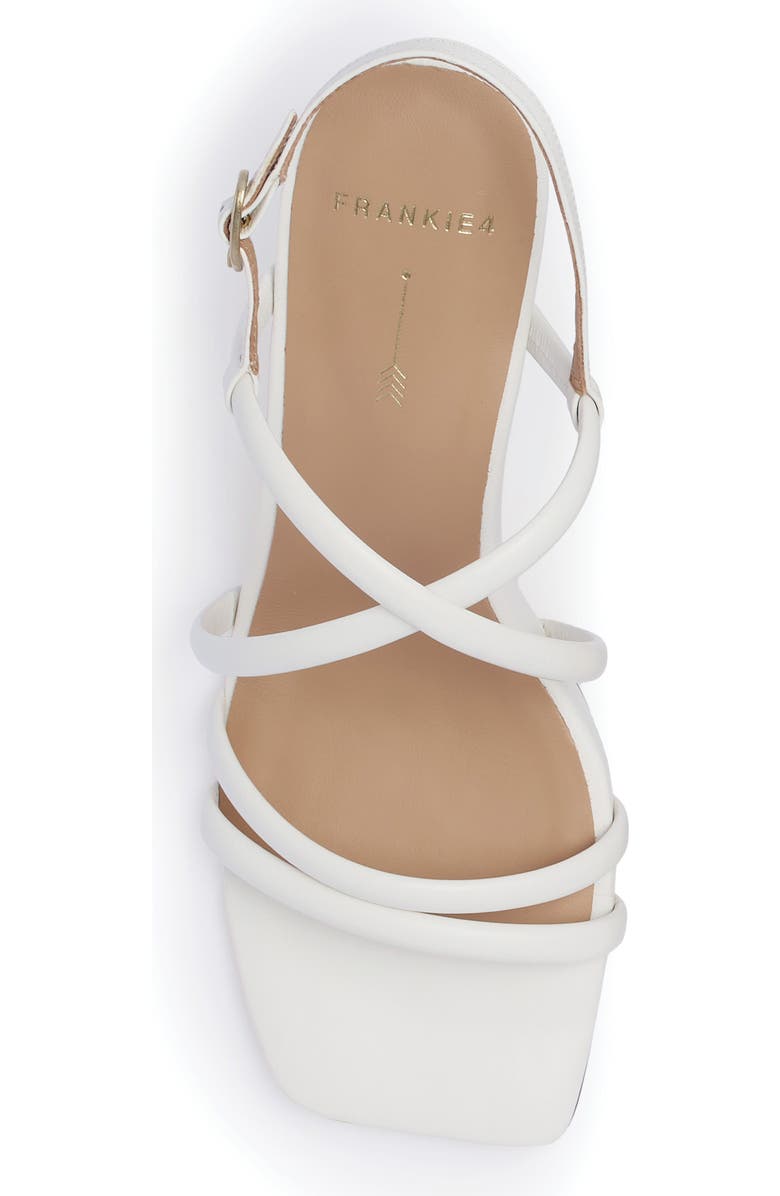 FRANKIE4 Giselle Ankle Strap Slide Sandal, Alternate, color, Soft White