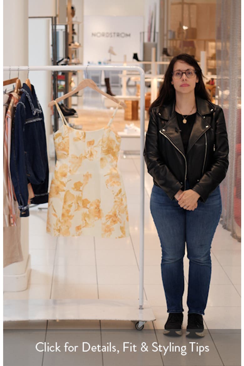 York Sophie Floral Satin Minidress video