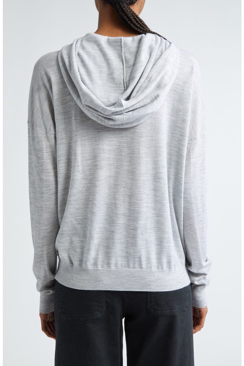 Merino Wool Hooded Sweater, Alternate, color, GREY