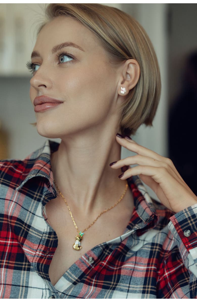 Disney Winnie the Pooh Gold-Plated Butterfly Chain, 18'', Alternate, color, Gold