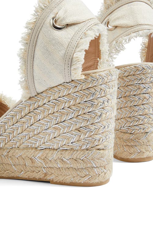 Lk Bennett Sofia Espadrille Wedge Sandal In Ecru
